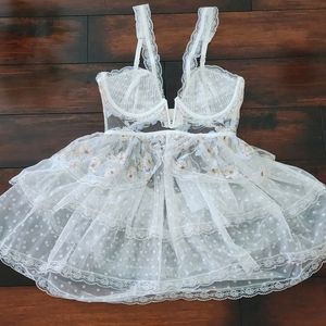 For Love and Lemons Lace Babydoll top